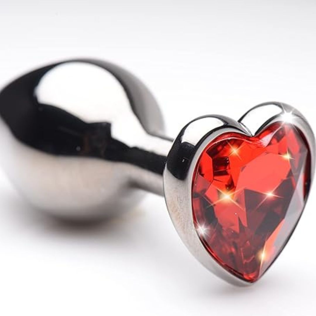 Heart Base Stainless Steel Anal Plug