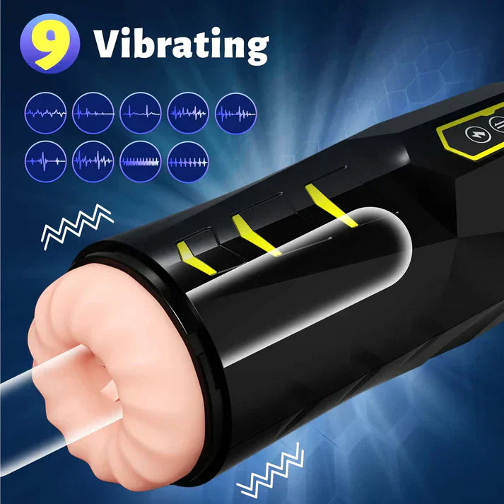 3-in-1 Automatic Male Masturbator with Realistic Oral Simulation and Vibration