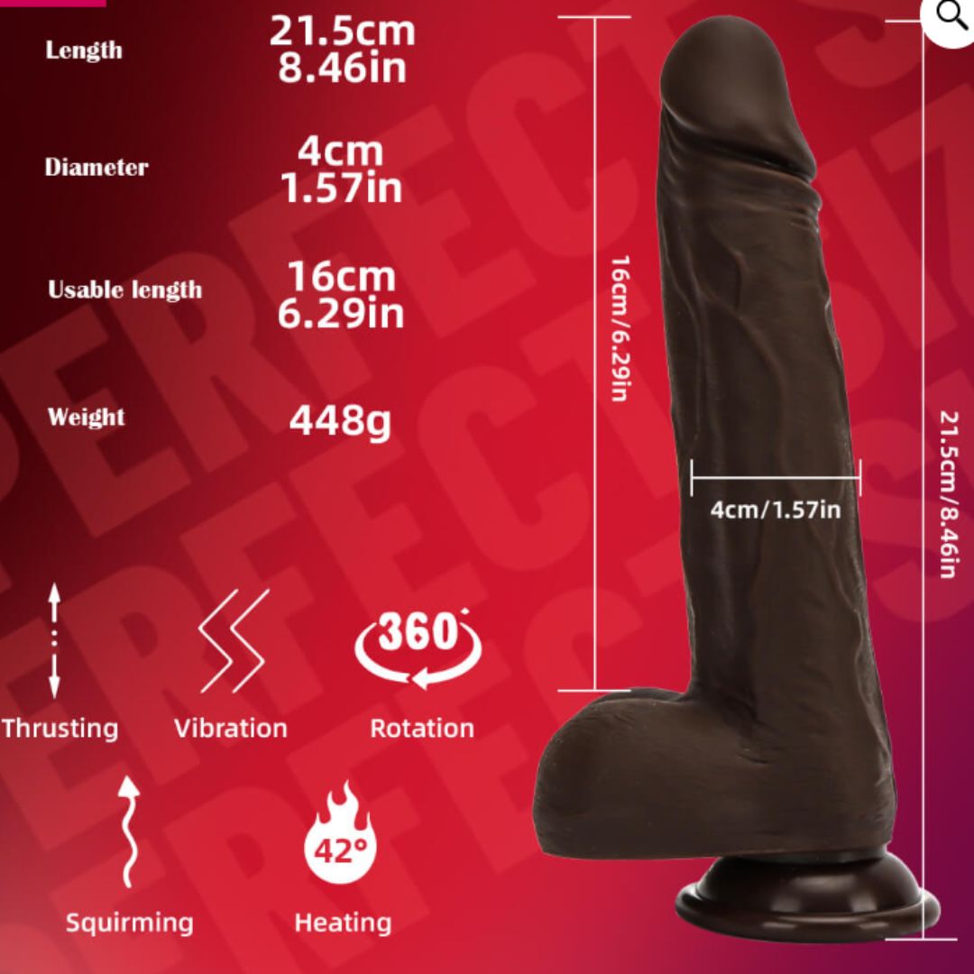 Realistic Automatic Black Dildo