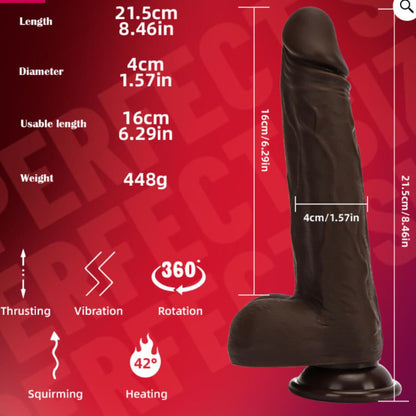 Realistic Automatic Black Dildo